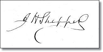 Autograph of Jacob H. Shepperd